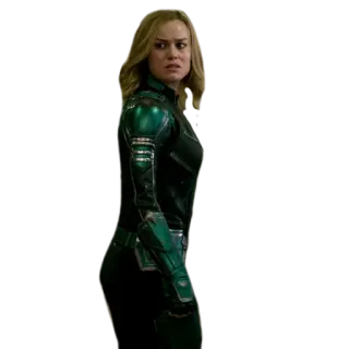 😒 Captain Marvel 布丽·拉尔森, 漫威, 超级英雄, 惊奇队长 telegram sticker