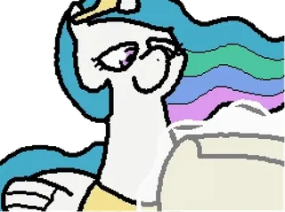 😏 Princess Celestia My Little Pony principessa celestia, my little pony, pony, cartoni animati telegram sticker