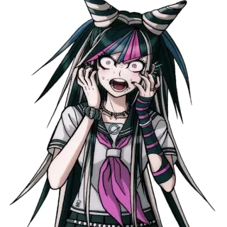 😱 Ibuki Mioda Danganronpa Anime, Danganronpa, Ibuki Mioda, Charakter, Schockiert telegram sticker