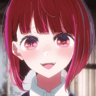 😭 Fix_x_Fox アニメ, 女の子, 可愛い, 笑顔, 漫画 telegram sticker