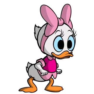 🎀 Daisy Duck desenho animado, Disney, pato, fofo, personagem whatsapp sticker