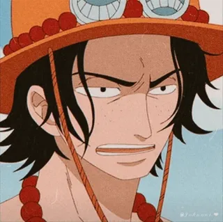 🪐 Ace One Piece Ace, One Piece, anime, cartoon, manga telegram sticker