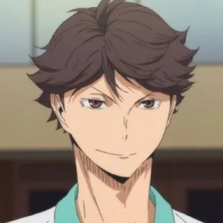 🦉 Tooru Oikawa Haikyuu!! Аниме, Персонаж, Ойкава, Haikyuu, Волейбол, Спорт, Манга telegram sticker