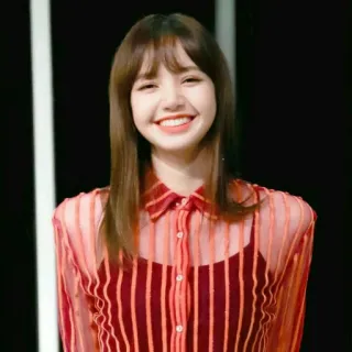😁 Lisa donna, kpop, cantante, celebrità, sorriso, ritratto, Lisa Manoban telegram sticker