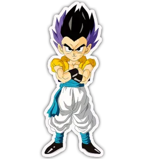 😒 Gotenks Dragon Ball Z Gotenks, Dragon Ball Z, Anime, Fusion, Dessin animé, Personnage, Sticker whatsapp sticker