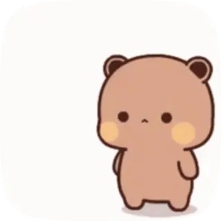🙈 urso, fofo, kawaii, animal, desenho animado telegram sticker