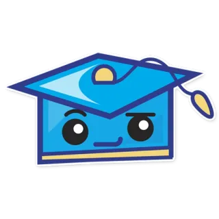 😏 formatura, chapéu, capelo, escola, educação telegram sticker