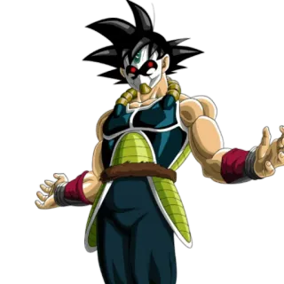 😎 Bardock Dragon Ball 애니메이션, 사이어인, 마스크, 전사, 드래곤볼 telegram sticker