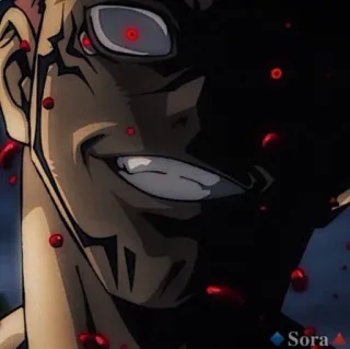 👹 Sukuna Jujutsu Kaisen 动漫, 漫画, 咒术回战, 宿傩, 两面宿傩, 诅咒, 恶魔 telegram sticker