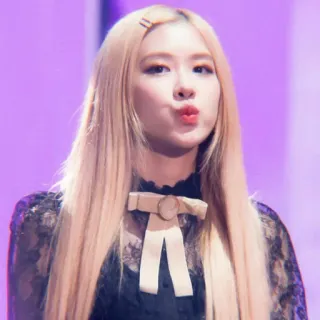🌹 Rose K-pop, cantante, mujer, celebridad, Rose, Blackpink telegram sticker