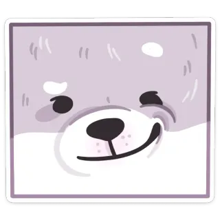 😏 dog, animal, cartoon, illustration, sticker, cute, shiba inu telegram sticker