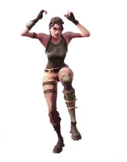 👏 personnage, jeu vidéo, fortnite, femme telegram sticker