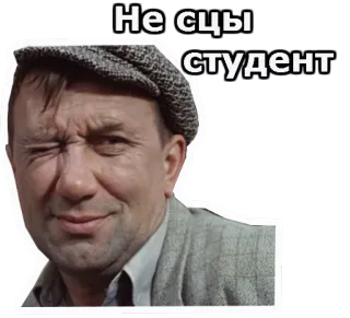 😜 Не ссы студент russisch, student, meme, tekst, cultuur whatsapp sticker