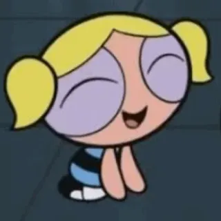 ⚡️ Bubbles The Powerpuff Girls Desenho animado, Fofa, Menina, Personagem, Bolhas, As Meninas Superpoderosas telegram sticker