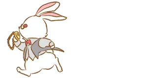 🏃‍♂️ White Rabbit Alice in Wonderland coelho, alice no país das maravilhas, desenho animado, animal, relógio de bolso whatsapp sticker