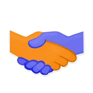 🤝 stretta di mano, accordo, affare, amicizia, affari, successo telegram sticker