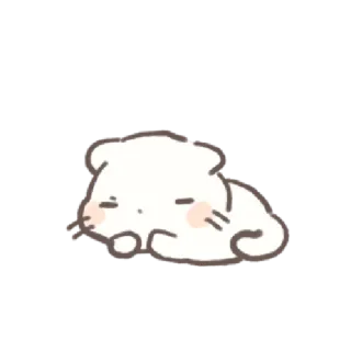 💌 动物, 猫, 可爱, 睡觉, 懒惰 telegram sticker