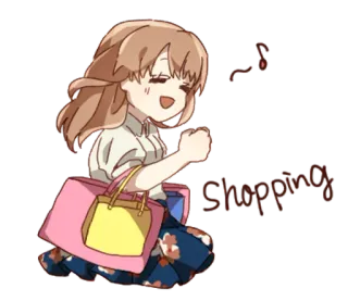 👩 shopping Shopping, Cartoon, Anime telegram sticker