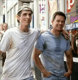 ❤ The Fighter movie, christian bale, mark wahlberg, the fighter, boxing, drama telegram sticker