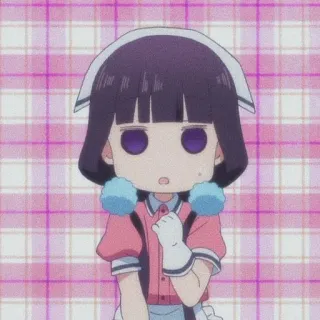 🍇 anime, cartoon, maid, cute, girl telegram sticker