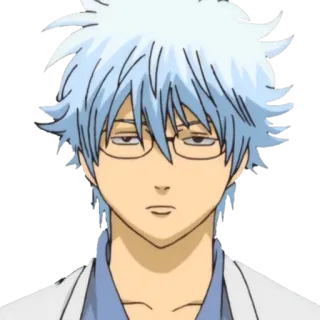 😐 Sakata Gintoki Gintama Anime, Postać, Okulary, Wyraz, Gintama, Sakata Gintoki whatsapp sticker