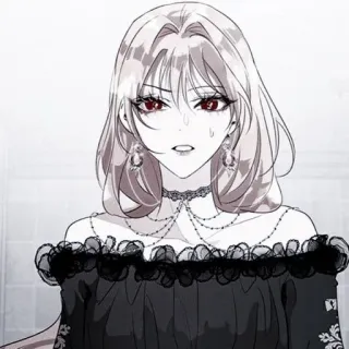 ⛩ dziewczyna anime, kreskówka, manga, kobieta, portret, ilustracja, postać telegram sticker