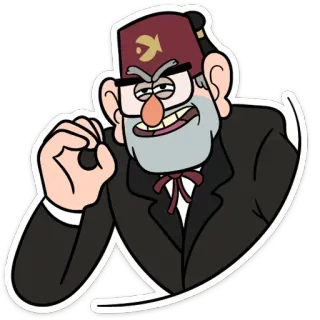 Дядя Стэн - Gravity Falls (@TgSticker) telegram stickers