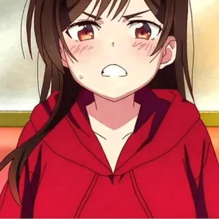 ❤️ Chizuru Ichinose Rent-A-Girlfriend anime, cartoon, chizuru ichinose, rent-a-girlfriend, manga telegram sticker