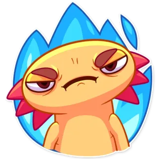 😠 Cartone animato, Arrabbiato, Personaggio, Adesivo, Emoji telegram sticker