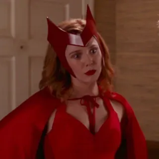 ☕️ Wanda Maximoff Wanda, Feiticeira Escarlate, Marvel, Super-herói, Quadrinhos telegram sticker