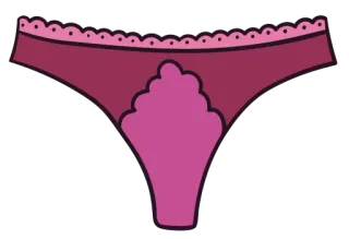 👙 ชุดชั้นใน, เสื้อผ้า, เครื่องแต่งกาย, ชุดชั้นใน, จีสตริง whatsapp sticker