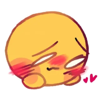 🥰 emoji, süß, erröten, schüchtern, herzen telegram sticker