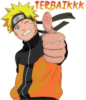 👍 Naruto TERBAIKKK Anime, Joinha, Desenho animado, Melhor, Personagem, Fanart telegram sticker