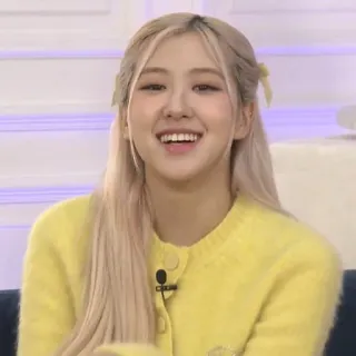 🍐 Rose Persona, Cantante, K-pop, Mujer, Celebridad, Rosa, Blackpink telegram sticker
