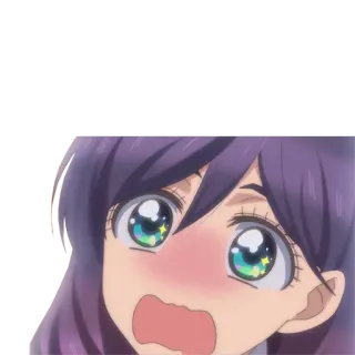 💖 anime, girl, cute, blush, expression, shocked whatsapp sticker