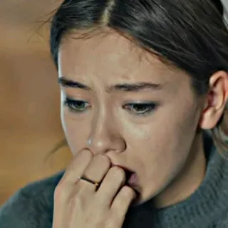 😨 悲しみ, 女性, 苦悩, 泣く telegram sticker