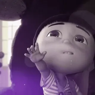 🧊 Agnes Despicable Me Cartoon, Film, Süß, Agnes, Ich Einfach Unverbesserlich whatsapp sticker
