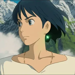 ⚜ Howl Howl's Moving Castle Anime, Studio Ghibli, Howl, El castillo ambulante, Personaje, masculino telegram sticker