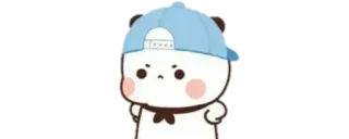 🍼 Panda, Desenho animado, Bonito, Adesivo, Boné, Animal telegram sticker