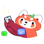 RRRed Panda telegram stickers