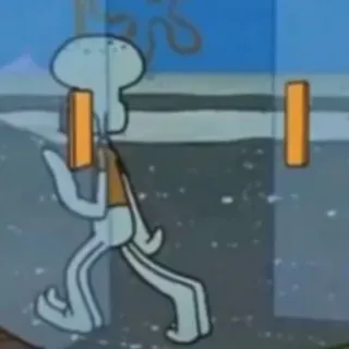 ➰ Squidward Spongebob Squarepants Squidward, Spongebob, cartoon character, animation, nickelodeon telegram sticker