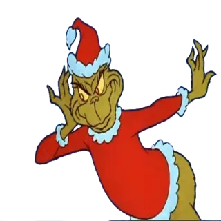 🎅 Grinch grinch, navidad, dibujos animados, personaje, festivo, fiesta telegram sticker