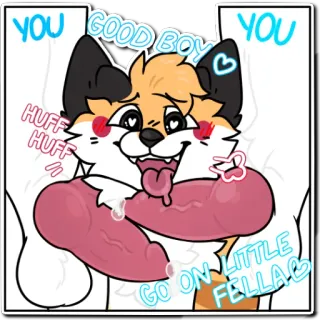 2⃣ YOU GOOD BOY YOU HUFF HUFF GO ON LITTLE FELLA telegram sticker