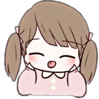 🌨 kartun, gadis, imut, anime, stiker, ilustrasi telegram sticker