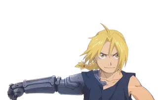 😏 Edward Elric Fullmetal Alchemist Anime, Manga, Fullmetal Alchemist, Automail, Alkemis, Edward Elric telegram sticker