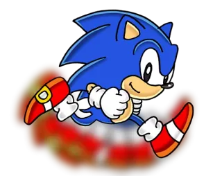 🏃 Sonic the Hedgehog Sonic, Sega, Landak, Berlari, Cepat telegram sticker