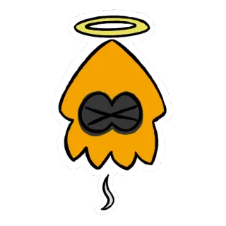 👼 Lula, Halo, Anjo, Desenho animado, Laranja telegram sticker
