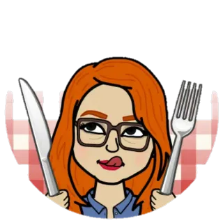 🍽 bitmoji, food, fork, knife, dinner, hungry, eating telegram sticker