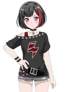 😏 Anime, Chica, Punk, Rock, Banda, Personaje telegram sticker