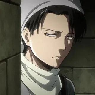 ⚔ Levi Ackerman Attack on Titan Anime, Attack on Titan, Levi, Levi Ackerman, Karakter, Manga telegram sticker